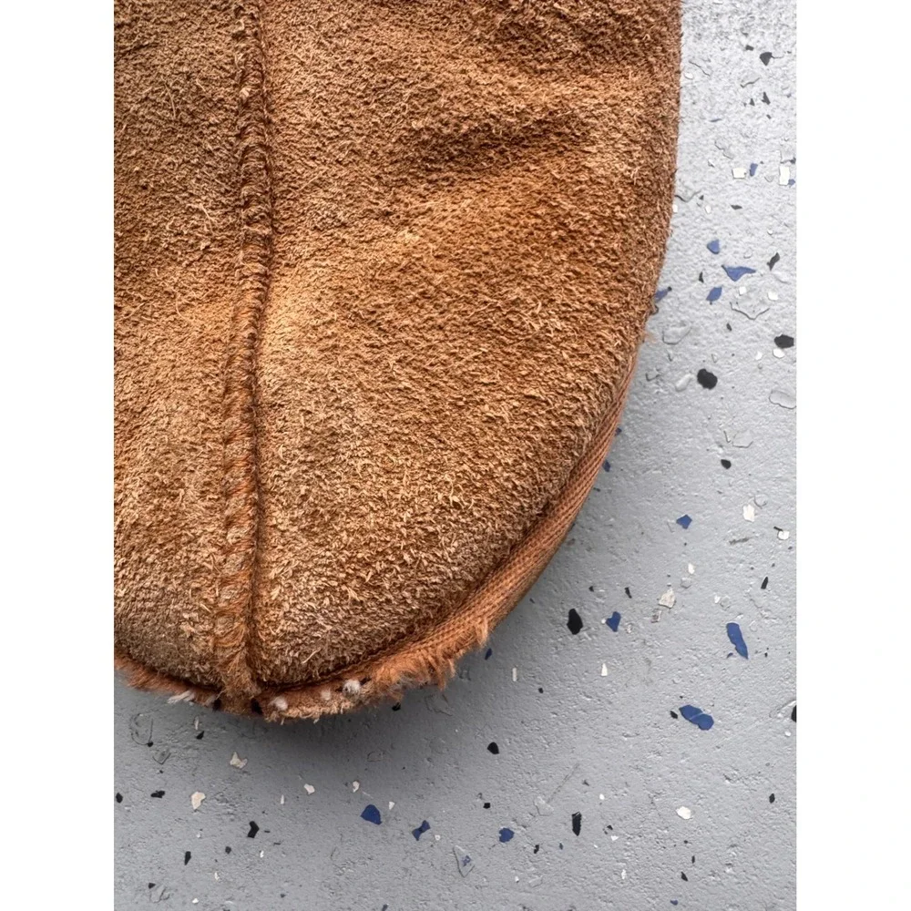 UGG Australia Men's Size 8 Brown Suede Shearling Slippers Style 5950
